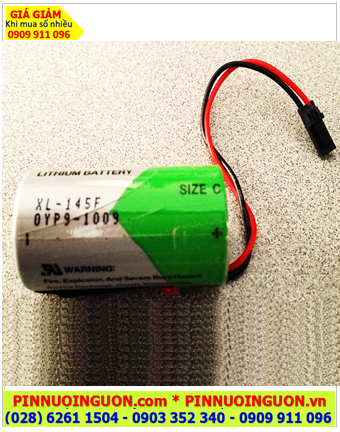 XENO XL-145F (Zắc đen); Pin nuôi nguồn XENO XL-145F lithium 3.6v C 8500mAh _Xuất xứ Hàn Quốc 